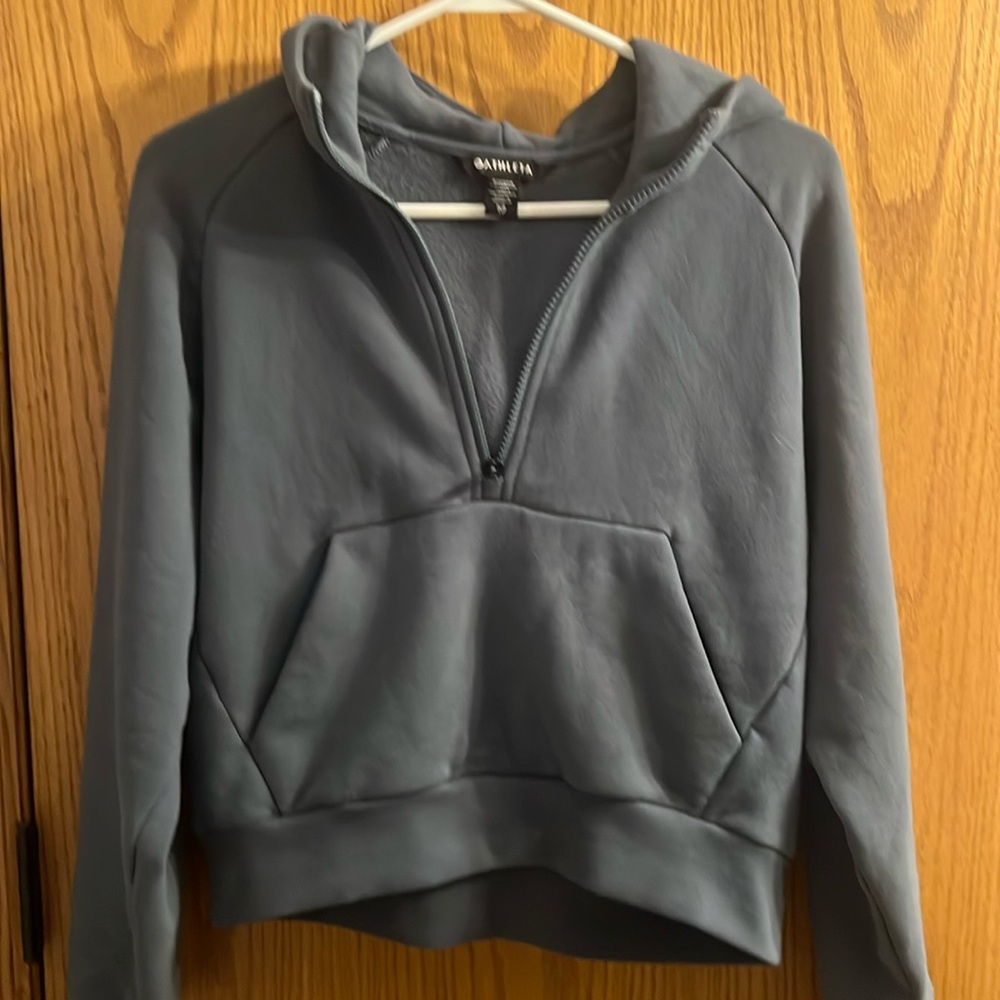 Athleta Easy Fleece 1/2 zip hoodies. Size XS